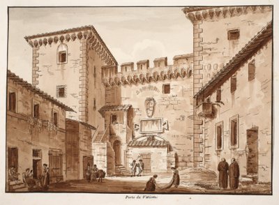 De Vaticaanse Poort, 1833 door Agostino Tofanelli